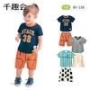 千趣会春夏男女童宝宝奥运会运动棉质短袖T恤短裤上下套装 商品缩略图0