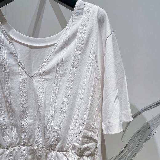 ck Calvin Klein 女士V领收腰短袖 商品图1