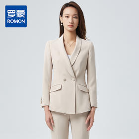 【上衣+裤子】罗蒙女士西装套装时尚气质OL简约垂顺抗皱西服两件套