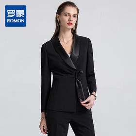 【上衣+裤子】罗蒙春季西服套装两件套女士商务通勤显瘦气质西装女