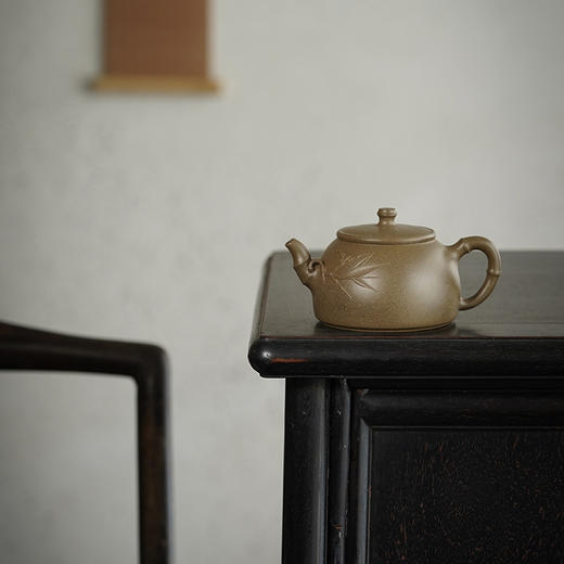 龙德堂陶艺 吴水勤制 《秋竹》原矿青段 270 cc 商品图0