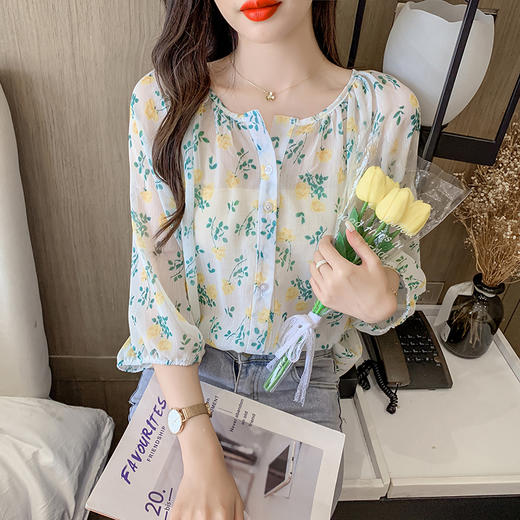 裁缝学苑AQ34甜美碎花雪纺衬衫纸样女装衣服小衫上衣打版裁剪图纸 商品图2