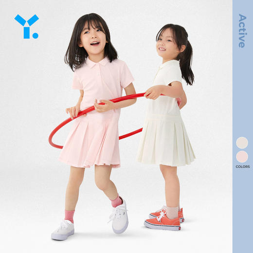 【毛爸0216】幼岚儿童短袖polo裙女童2022春夏简约polo裙 商品图1