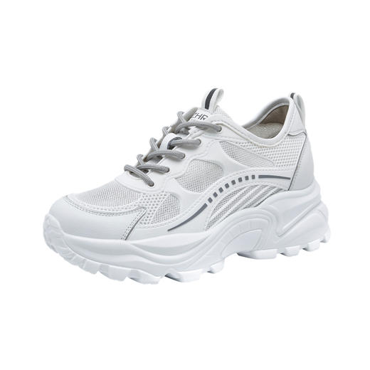 ZHR老爹鞋女夏季薄款2022新款百搭ins潮网面透气运动小白鞋 商品图4