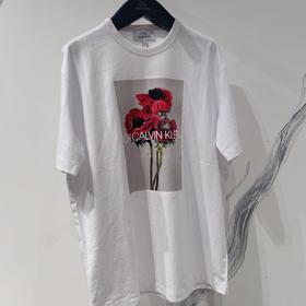 ck Calvin Klein 女士花朵印花T恤