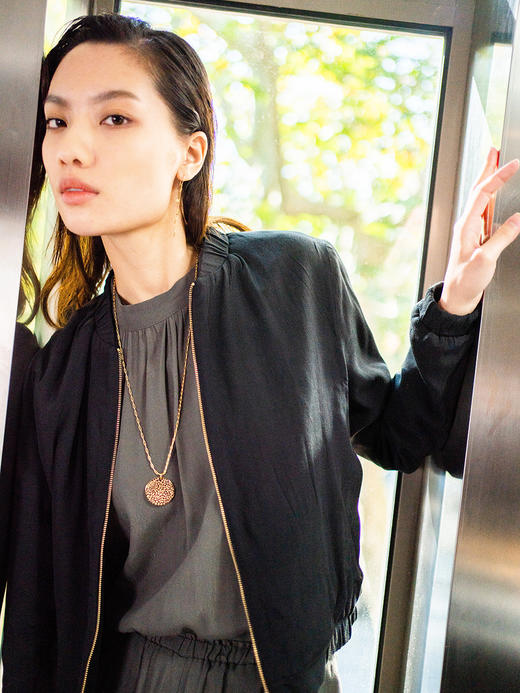 CAPSULE | Wild Long Pendant Necklace - 28mm Medallion [ 28mm 豹纹印花长链圆章项链 ] 商品图3