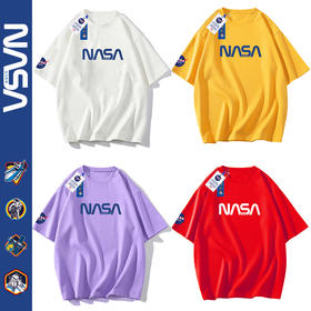  预售|NASA&GISS 字母印花T恤8009   建议买大一码 .潮快闪[福利品]