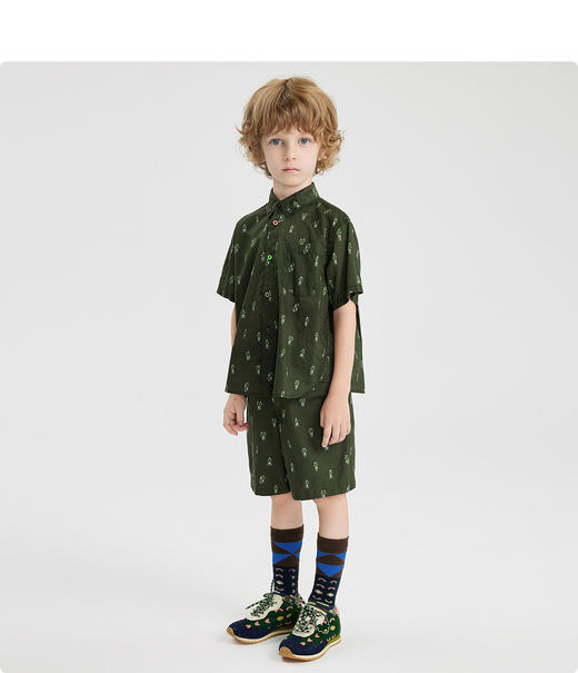 江南布衣童   22年夏装新款儿童男女童简约宽松直筒裤  1M5E02230 商品图3