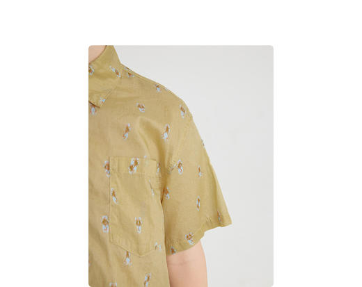 江南布衣童   22年新款儿童神奇动植物图案衬衣  1M5252110 商品图1