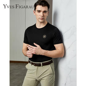 YvesFigarau伊夫·费嘉罗夏季新款舒适透气休闲短袖T恤936860