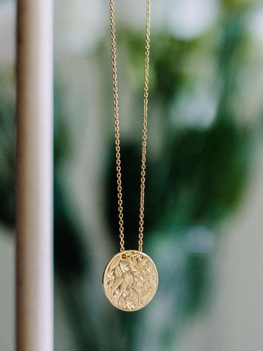 CAPSULE | Pendant Necklace 18mm Medallion The Birds [ 18mm 花鸟印花小号圆章项链 ] 商品图1