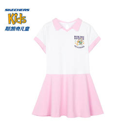 小斯凯奇【海绵宝宝联名】女大童连衣裙夏季新款短裙学生裙L222G052