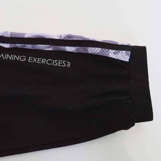 361度女士综训裤新款2022夏季束口轻薄透气运动九分裤562224728 商品图2