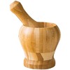 天竹蒜臼子家用手动实木捣蒜器竹捣碎罐 商品缩略图3
