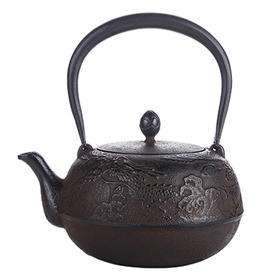 日本进口南部铁器龙王手工铸铁壶0.8L