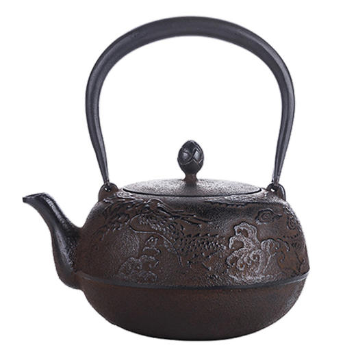 日本进口南部铁器龙王手工铸铁壶0.8L 商品图0