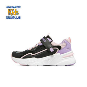 小斯凯奇2022春夏款网面透气休闲健步魔术贴女童鞋302543L