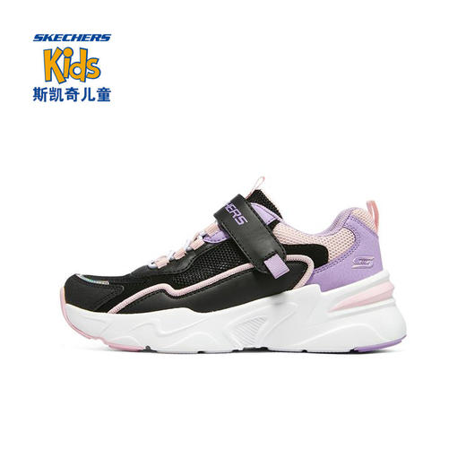小斯凯奇2022春夏款网面透气休闲健步魔术贴女童鞋302543L 商品图0