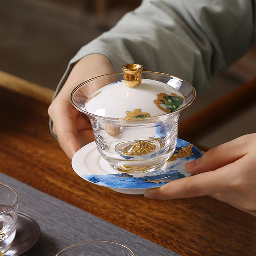 蓝色幻影盖碗 商品图5