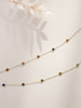 CAPSULE | Bliss Double Chain Necklace  Multi-color Nature Stone [ 多彩宝石双层金项链 ] 商品缩略图0