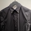 ck Calvin Klein 男士金属尖领黑衬衫 商品缩略图1