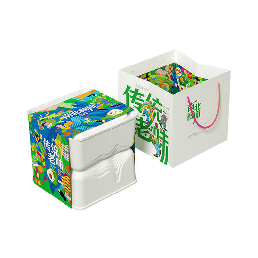 【乐在其粽 下单返券】俗画说南北粽师优享版紫薯藤椒牛肉梅干菜肉粽环保再生纸浆800g 商品图4