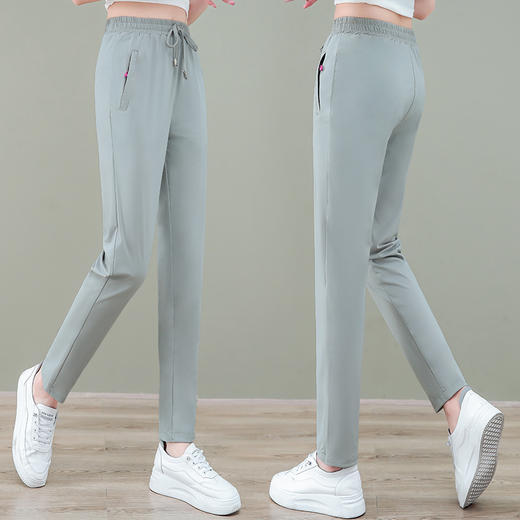 薄款宽松，冰丝休闲大码显瘦百搭小脚裤TR-7961 商品图0