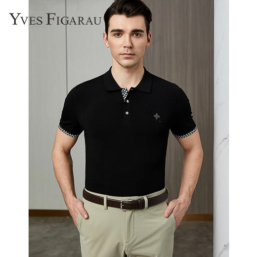 YvesFigarau伊夫·费嘉罗夏季新款舒适透气休闲短袖T恤930870 商品图0