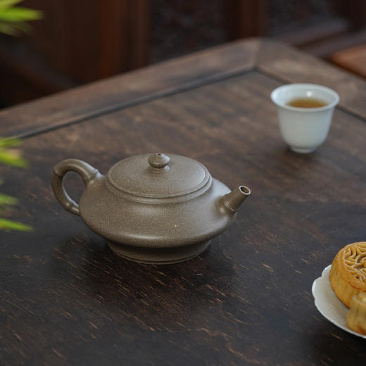 龙德堂陶艺 徐飞制 《虚扁竹》原矿青段 220 cc 商品图2