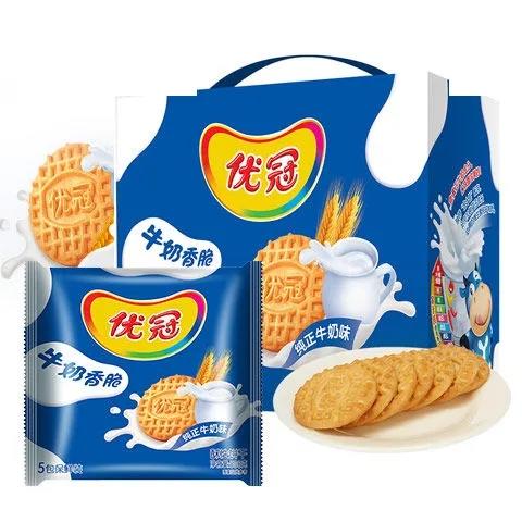 优冠牛奶香脆酥性饼干100g 商品图2