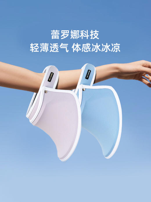 VVC防晒帽女空顶防紫外线全脸遮阳帽太阳帽子运动夏季骑车大帽檐 商品图5