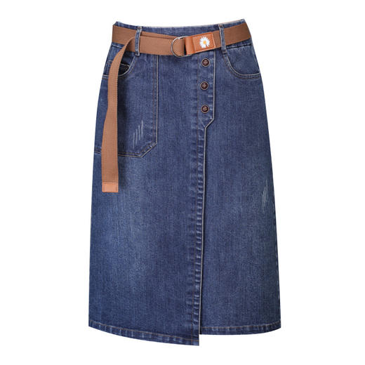 时尚优雅女神范，修身显瘦包臀牛仔裙新款弹力牛仔半身裙MYX-330 商品图4