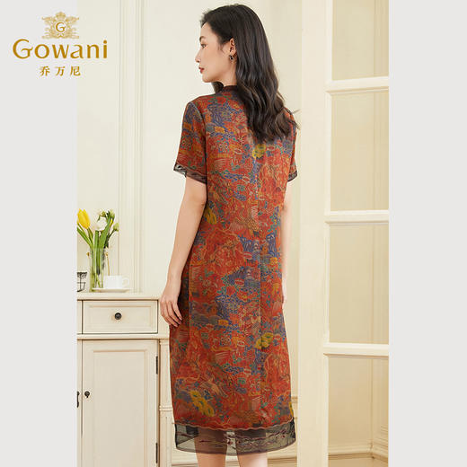 【瑞彩祥云】【香云纱】乔万尼真丝连衣裙重磅桑蚕丝新款EF2E351 商品图3