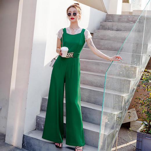 HR WHA0409韩版通勤时尚气质连体裤两件套 商品图4