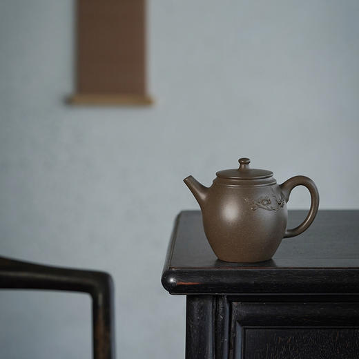 龙德堂陶艺 汤宣武《十二月花神·桃李成蹊（三月花桃花）》原矿青段 310 cc 商品图0