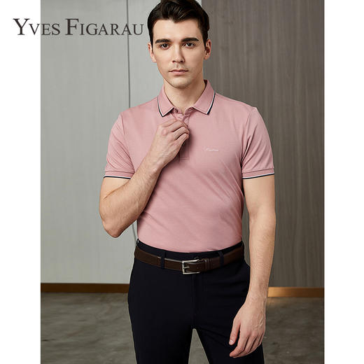YvesFigarau伊夫·费嘉罗夏季新款舒适透气休闲短袖T恤930869 商品图0
