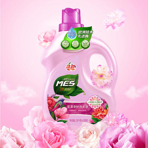 【2件85折】洁劲100花漾洗衣液2.8KG 商品图0