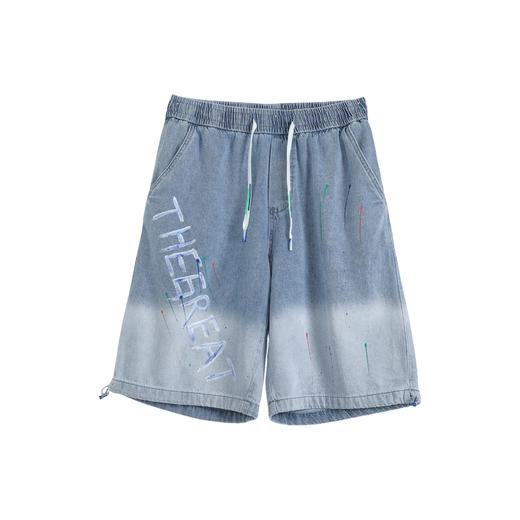 【断码清仓】HX 夏季水洗牛仔五分裤C207220003101短裤 商品图3