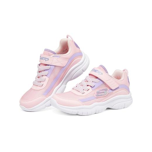 小斯凯奇女童鞋2022夏季大小童休闲运动鞋魔术贴302552L 商品图3