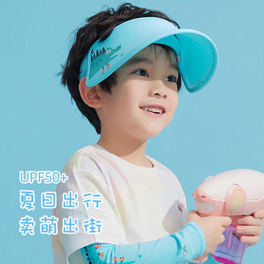 韩国VVC儿童防晒帽男女帽遮阳帽遮脸防紫外线太阳帽户外大帽檐 商品图2
