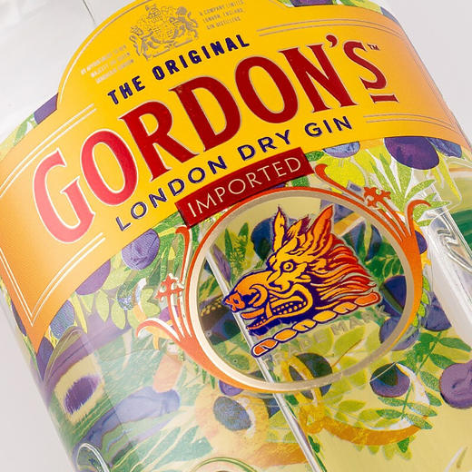 【正品行货】哥顿金酒  英国原瓶进口 700ml 37.5%vol 商品图2