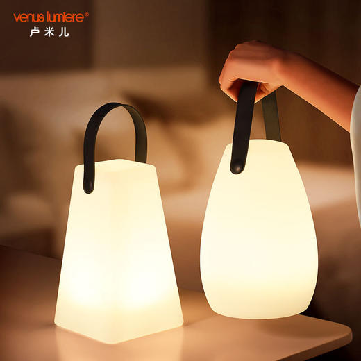 新款卧室床头小台灯简约ins温馨氛围usb遥控开关手提小夜灯 商品图1