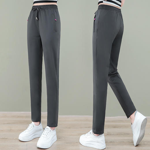 薄款宽松，冰丝休闲大码显瘦百搭小脚裤TR-7961 商品图2