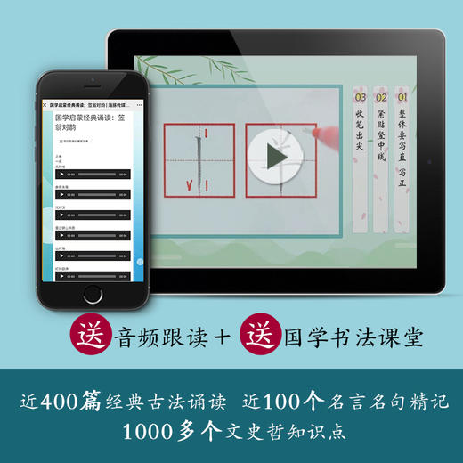 国学启蒙经典诵读组1共5册 三字经笠翁对韵论语增广贤文千字文(有声注音彩绘版)/国学启蒙经典诵读 商品图3