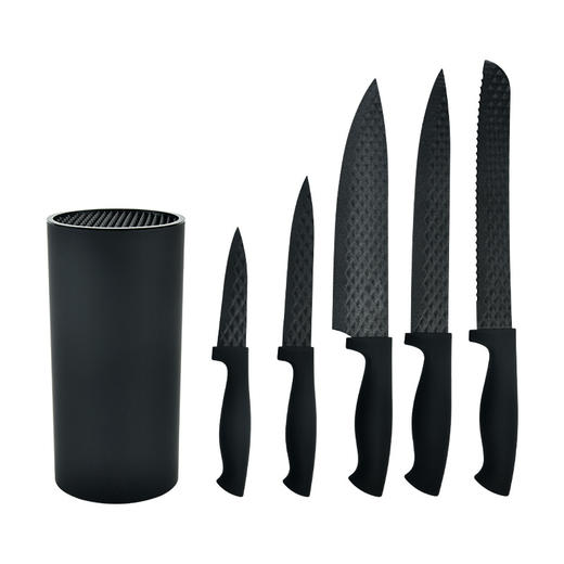 【日用百货】厨房套刀6件套 橡塑手柄不锈钢面包刀水果刀礼品盒装 刀具套装 商品图4