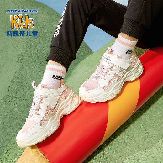 小斯凯奇2022春夏款女童网面透气舒适魔术贴运动鞋302562L 商品图0
