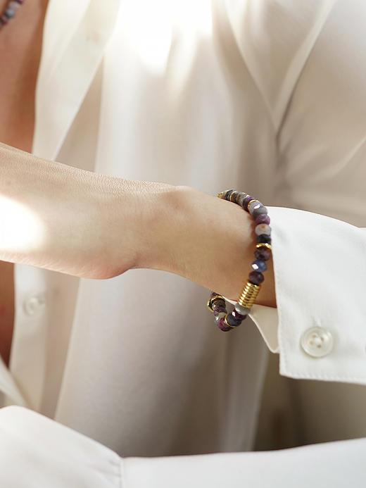 CAPSULE | Wild Bracelet Purple opal [ 紫欧泊手链 紫红 ] 商品图0