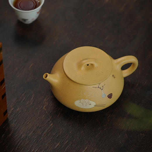 龙德堂陶艺 汤宣武《令瓢·冬至》原矿枇杷黄段泥 290 cc 商品图3