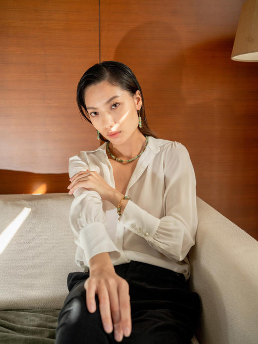 CAPSULE | Wild Pendant Earrings Chrysolapis (green) [ 绿玉髓吊坠耳环 翠绿 ] 商品图1