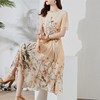 时尚潮流气质显瘦，真丝连衣裙HR-AISHANG--351 商品缩略图1